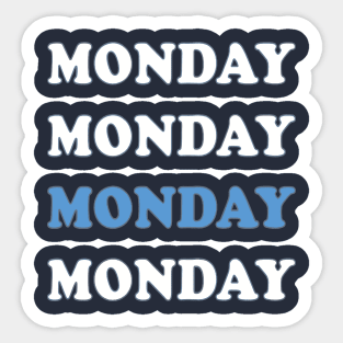 Blue Monday January SAD Observance Sticker